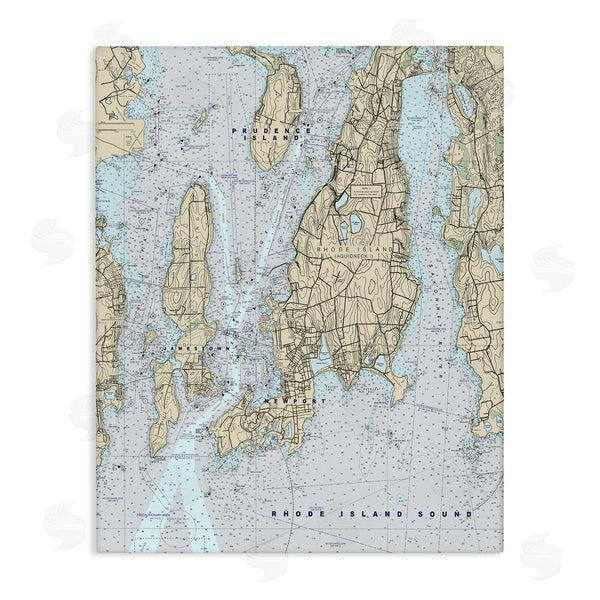 stupell industries Stupell Studio | Rhode Island Coastal Map Prudence Jamestown Newport Wall Art
