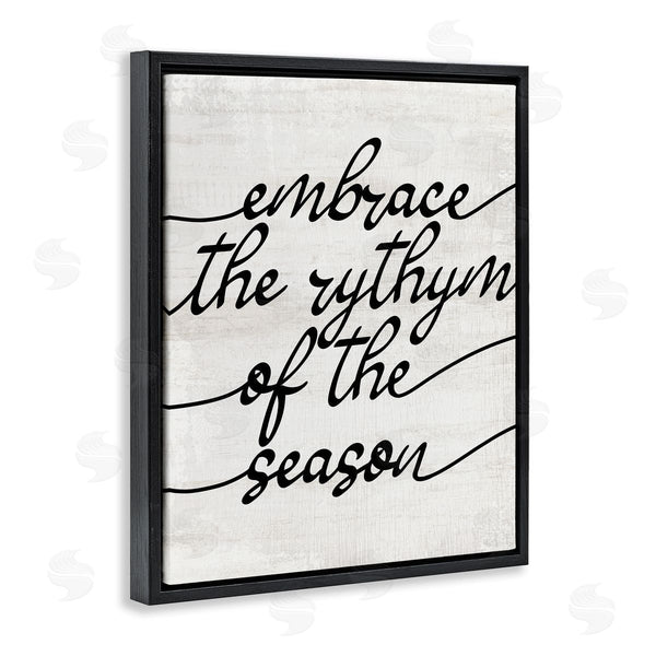 Stupell Industries Stupell Studio | Rhythm Of The Season Phrase Wall Art