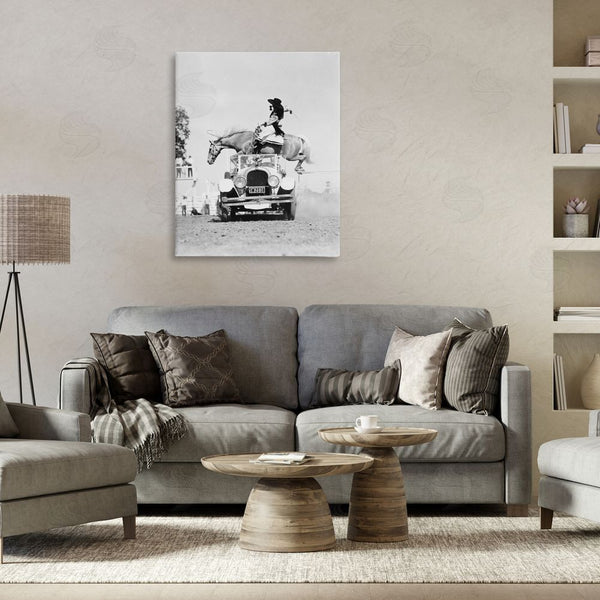 Stupell Industries Stupell Studio | Rodeo Girl Jumping Horse Wall Art
