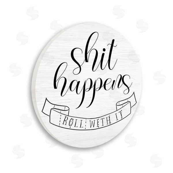 stupell industries Stupell Studio | Roll With It Toilet Paper Wall Art