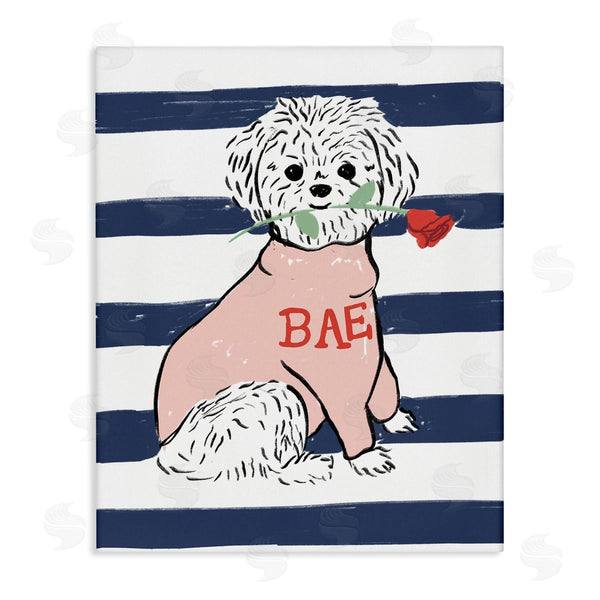 Stupell Industries Stupell Studio | Romantic Bichon Puppy Pink Sweater