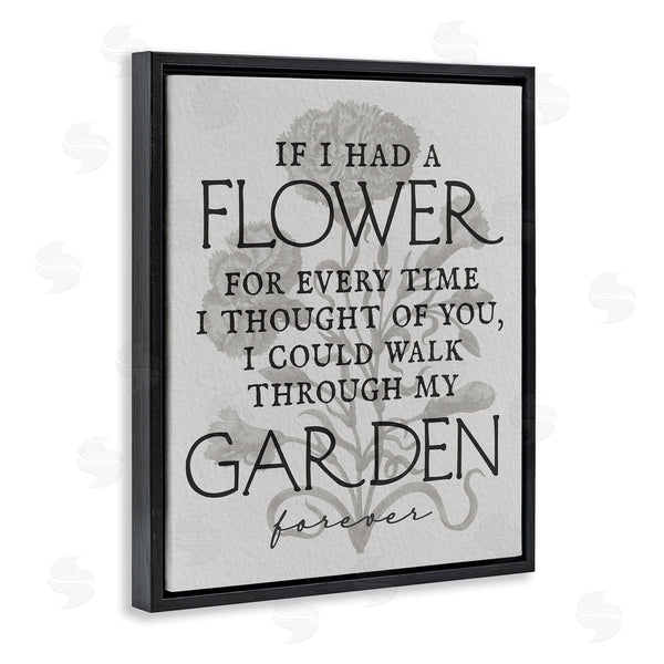 Stupell Industries Stupell Studio | Romantic Garden Phrase