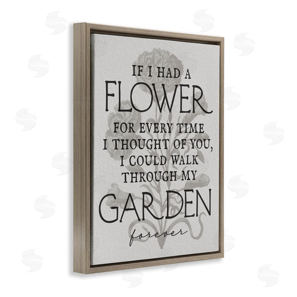 Stupell Industries Stupell Studio | Romantic Garden Phrase