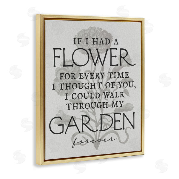 Stupell Industries Stupell Studio | Romantic Garden Phrase