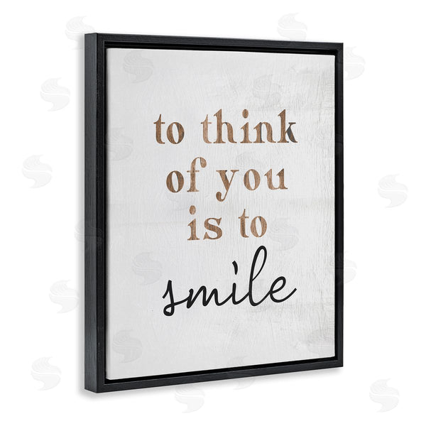 Stupell Industries Stupell Studio | Romantic Smile Quote Pretty Glam Detail Typography Wall Art