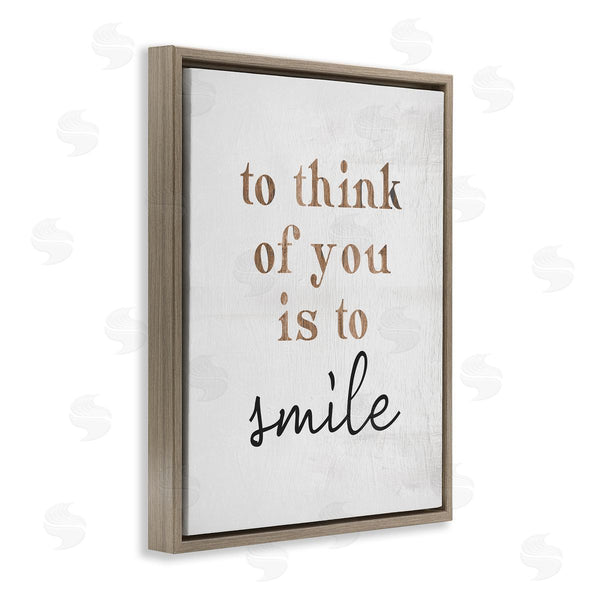 Stupell Industries Stupell Studio | Romantic Smile Quote Pretty Glam Detail Typography Wall Art