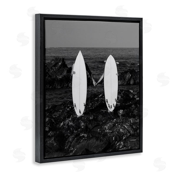 Stupell Industries Stupell Studio | Romantic Surfer Couple Wall Art
