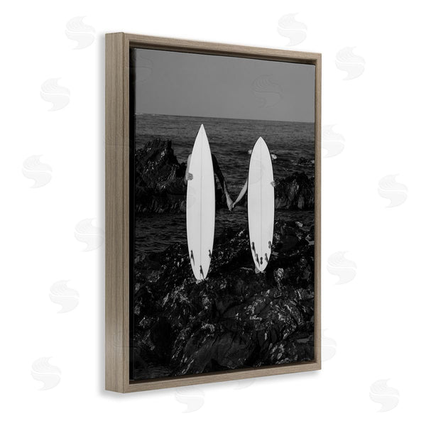 Stupell Industries Stupell Studio | Romantic Surfer Couple Wall Art