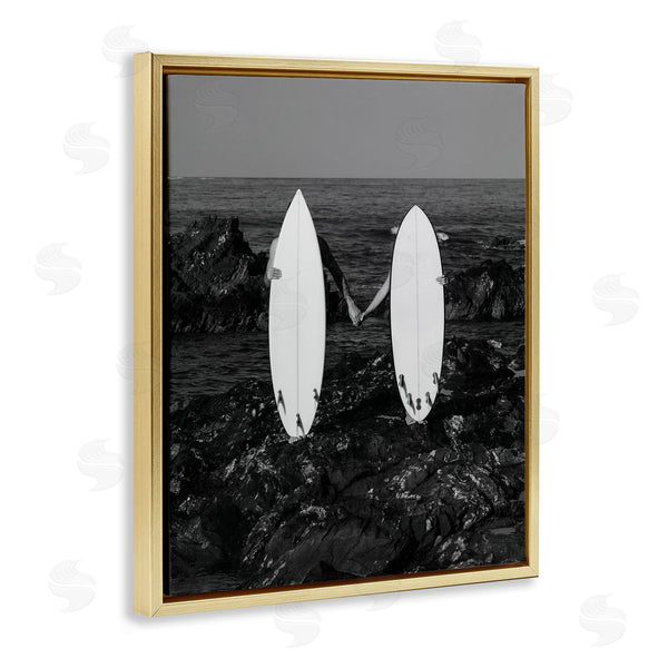 Stupell Industries Stupell Studio | Romantic Surfer Couple Wall Art