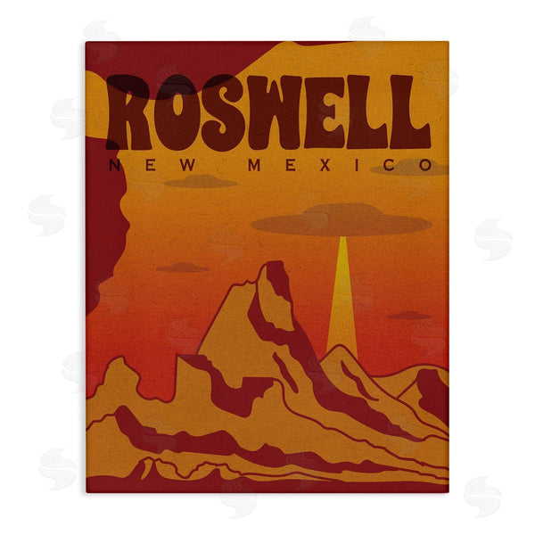 stupell industries Stupell Studio | Roswell New Mexico Desert UFO Wall Art