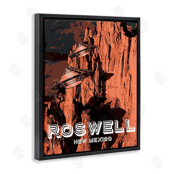 Stupell Industries Stupell Studio | Roswell New Mexico Desert UFOs Wall Art