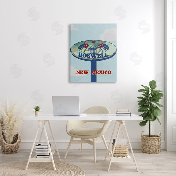 Stupell Industries Stupell Studio | Roswell New Mexico Vintage UFO Wall Art
