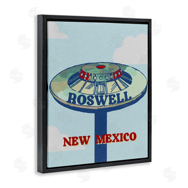 Stupell Industries Stupell Studio | Roswell New Mexico Vintage UFO Wall Art
