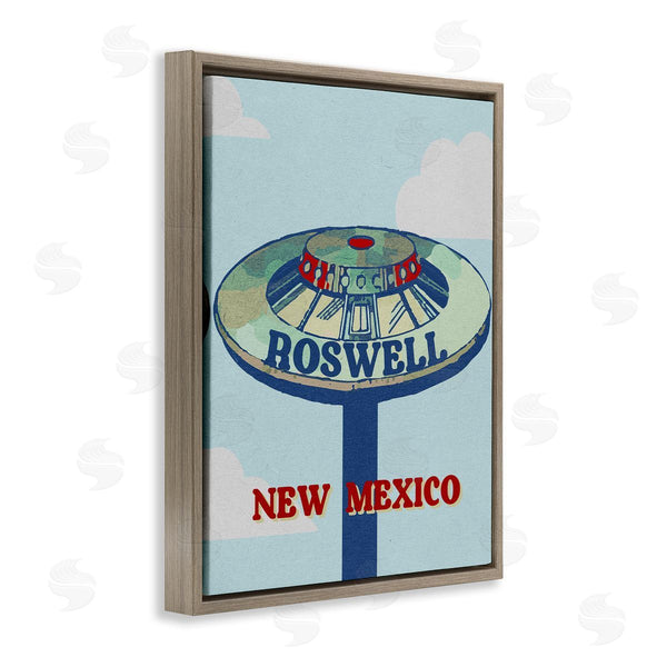 Stupell Industries Stupell Studio | Roswell New Mexico Vintage UFO Wall Art