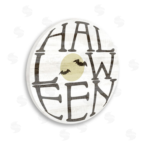 stupell industries Stupell Studio | Round Halloween Bats Word Wall Art