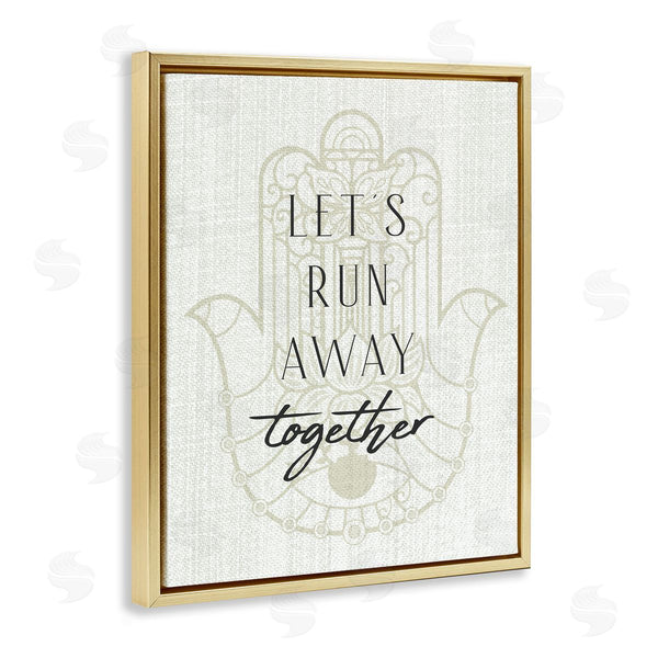 Stupell Industries Stupell Studio | Runaway Together Moroccan Khmissa Pattern