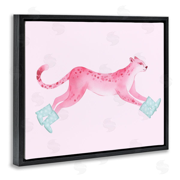 Stupell Industries Stupell Studio | Running Leopard In Boots Wall Art