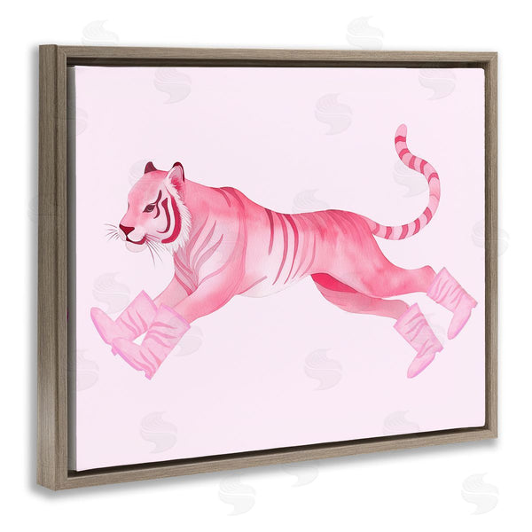 Stupell Industries Stupell Studio | Running Tiger In Boots Wall Art