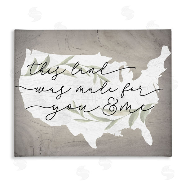 stupell industries Stupell Studio | Rustic Americana Cursive Typography Quote USA Map Wall Art