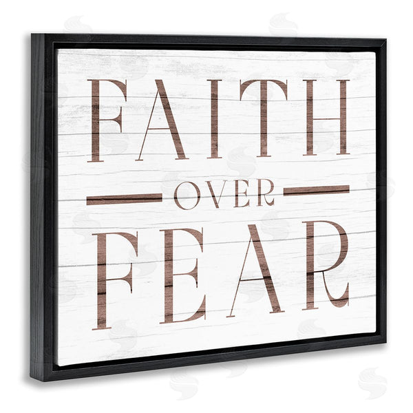 Stupell Industries Stupell Studio | Rustic Faith Over Fear Wall Art