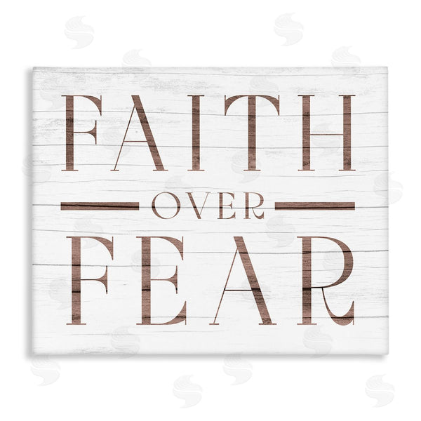 stupell industries Stupell Studio | Rustic Faith Over Fear Wall Art