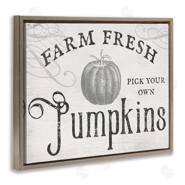 Stupell Industries Stupell Studio | Rustic Farm Fresh Pumpkins Sign