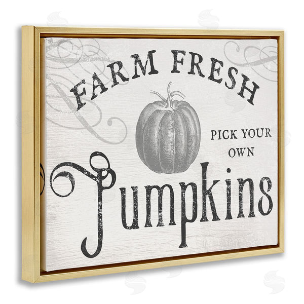 Stupell Industries Stupell Studio | Rustic Farm Fresh Pumpkins Sign