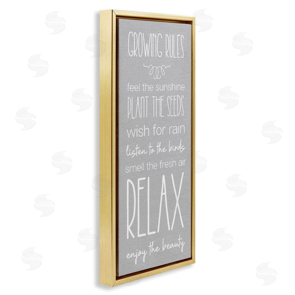 Stupell Industries Stupell Studio | Rustic Gardening Rules Wall Art