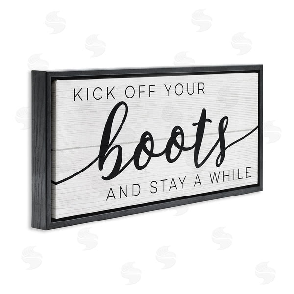 Stupell Industries Stupell Studio | Rustic Kick Off Your Boots Sign