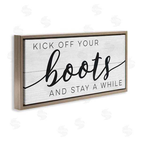Stupell Industries Stupell Studio | Rustic Kick Off Your Boots Sign