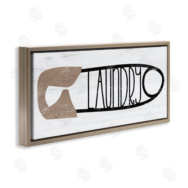 Stupell Industries Stupell Studio | Rustic Laundry Clothespin Shape Wall Art