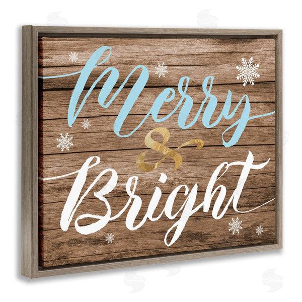 Stupell Industries Stupell Studio | Rustic Merry And Bright Christmas