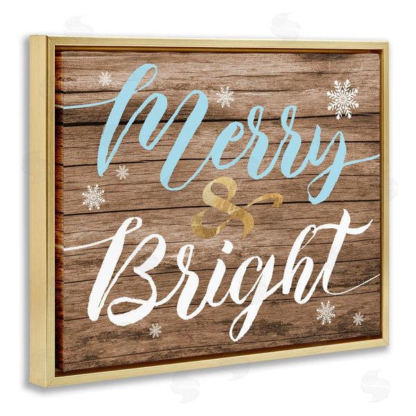 Stupell Industries Stupell Studio | Rustic Merry And Bright Christmas
