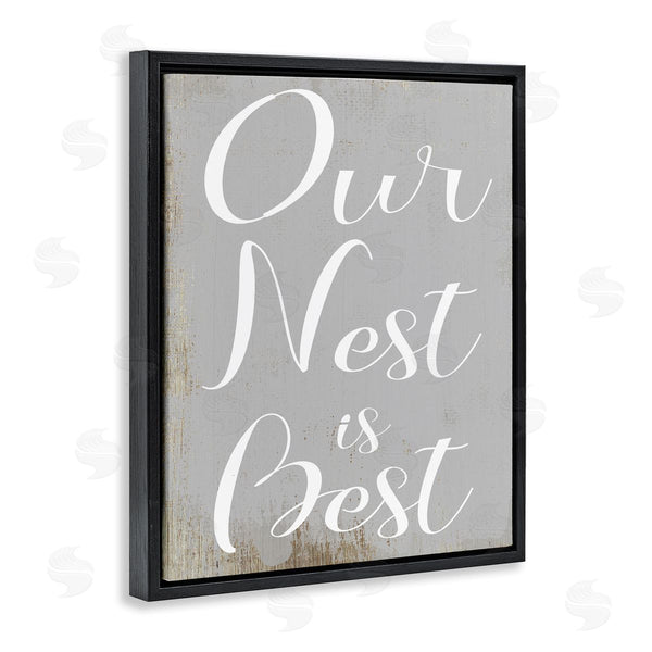Stupell Industries Stupell Studio | Rustic Our Nest Is Best Phrase Home Nursery Wall Art