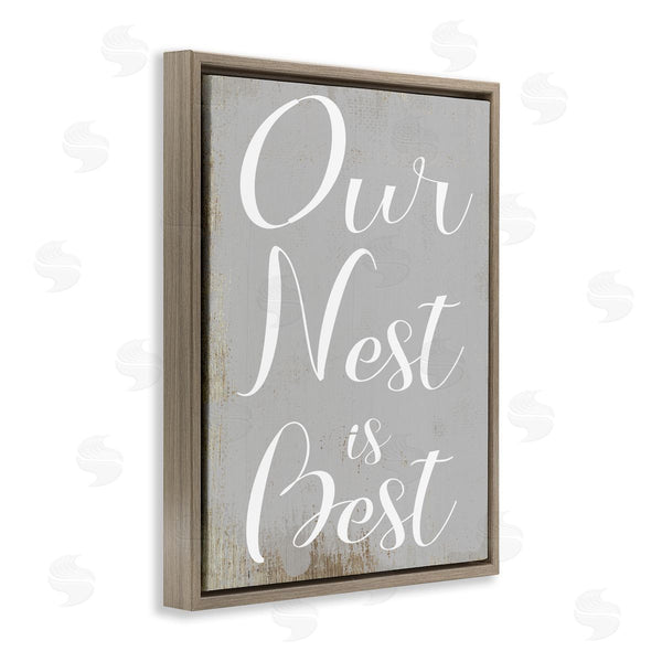 Stupell Industries Stupell Studio | Rustic Our Nest Is Best Phrase Home Nursery Wall Art