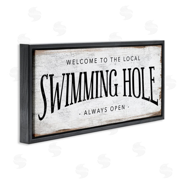 Stupell Industries Stupell Studio | Rustic Summer Swimming Hole Sign