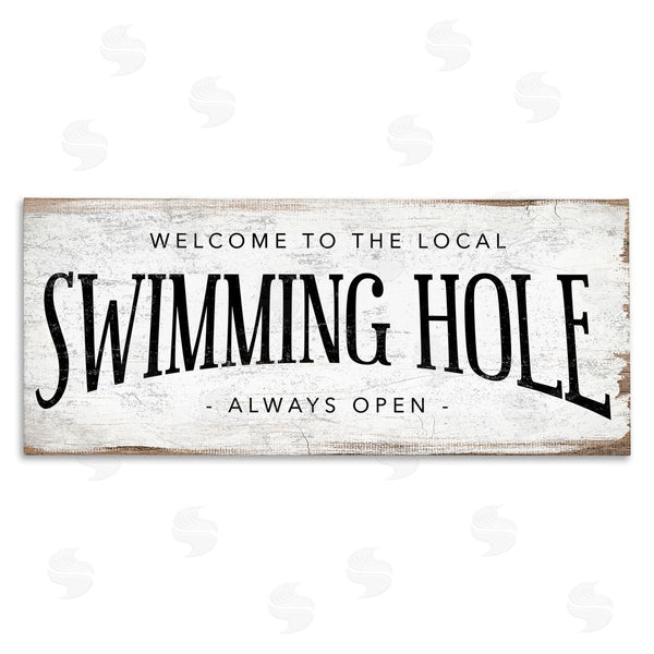 stupell industries Stupell Studio | Rustic Summer Swimming Hole Sign