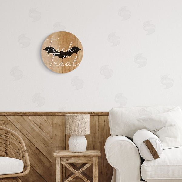 Stupell Industries Stupell Studio | Rustic Trick Or Treat Phrase Wall Art