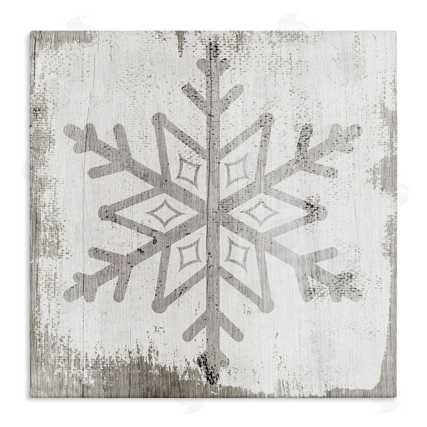 stupell industries Stupell Studio | Rustic Winter Snowflake Shape Wall Art