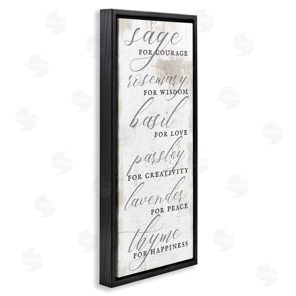 Stupell Industries Stupell Studio | Sage Basil Thyme Sentimental Phrases Wall Art
