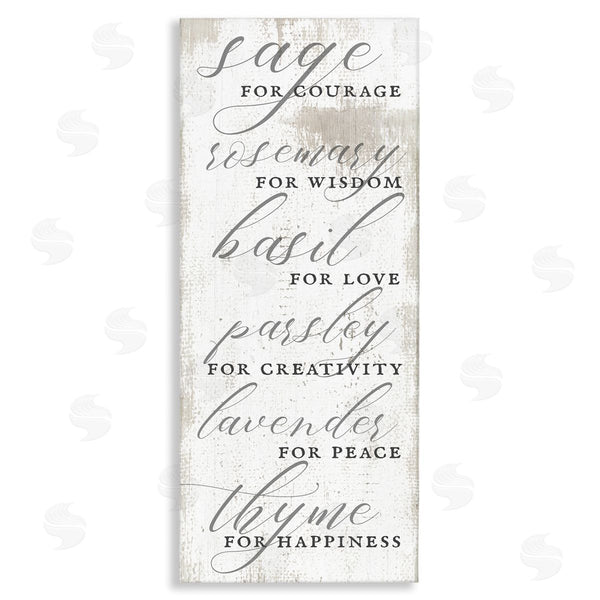 Stupell Industries Stupell Studio | Sage Basil Thyme Sentimental Phrases Wall Art