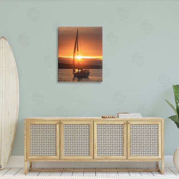 Stupell Industries Stupell Studio | Sailboat At Sunset Wall Art