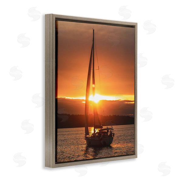 Stupell Industries Stupell Studio | Sailboat At Sunset Wall Art