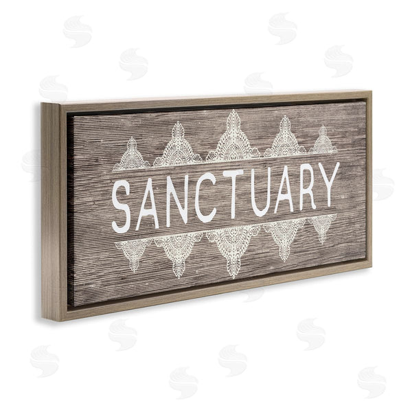 Stupell Industries Stupell Studio | Sanctuary With Paisley Pattern Wall Art