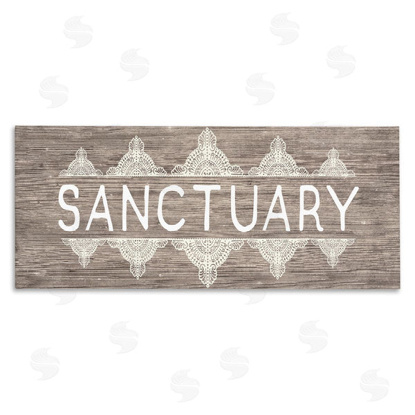 stupell industries Stupell Studio | Sanctuary with Paisley Pattern Wall Art