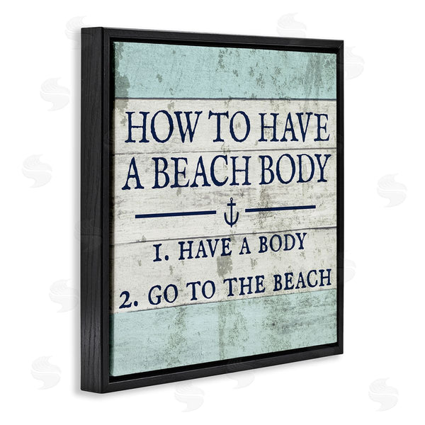 Stupell Industries Stupell Studio | Sassy Beach Body Steps