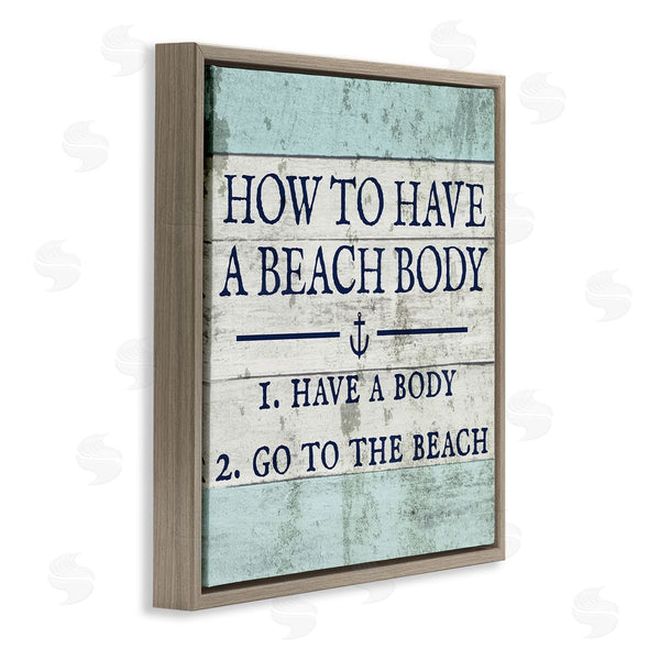 Stupell Industries Stupell Studio | Sassy Beach Body Steps