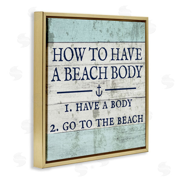 Stupell Industries Stupell Studio | Sassy Beach Body Steps