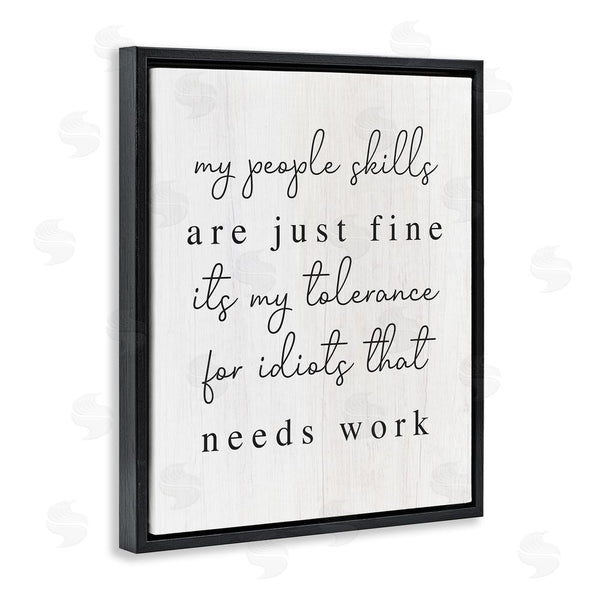 Stupell Industries Stupell Studio | Sassy People Skills Phrase Wall Art
