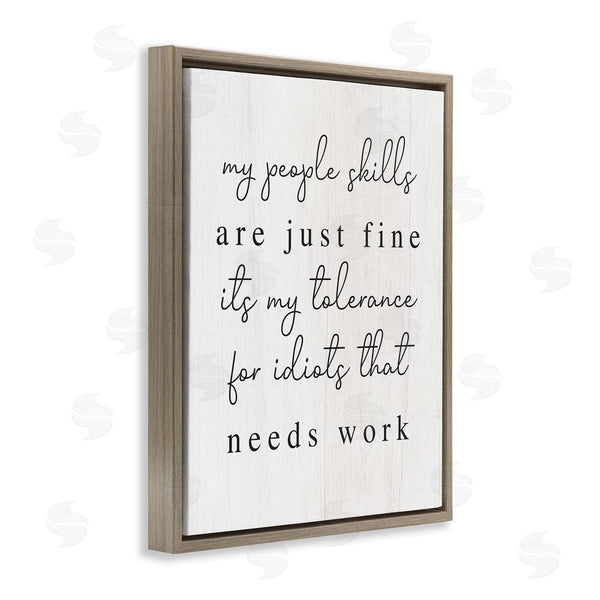 Stupell Industries Stupell Studio | Sassy People Skills Phrase Wall Art